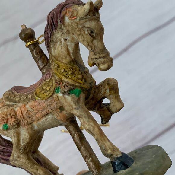 Carousel Horse Figurine Christmas Tree Ornament or Tabletop Decor 2 3/4" Tall - Picture 9 of 14